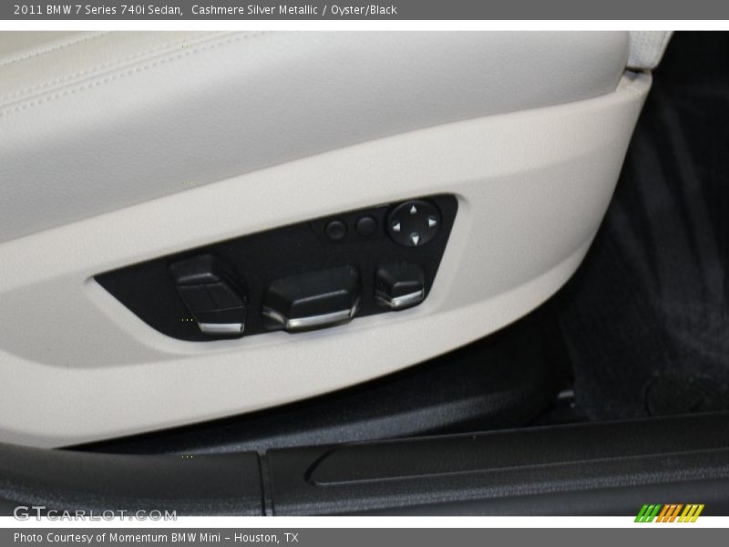 Cashmere Silver Metallic / Oyster/Black 2011 BMW 7 Series 740i Sedan