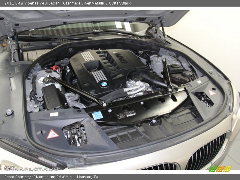 Cashmere Silver Metallic / Oyster/Black 2011 BMW 7 Series 740i Sedan