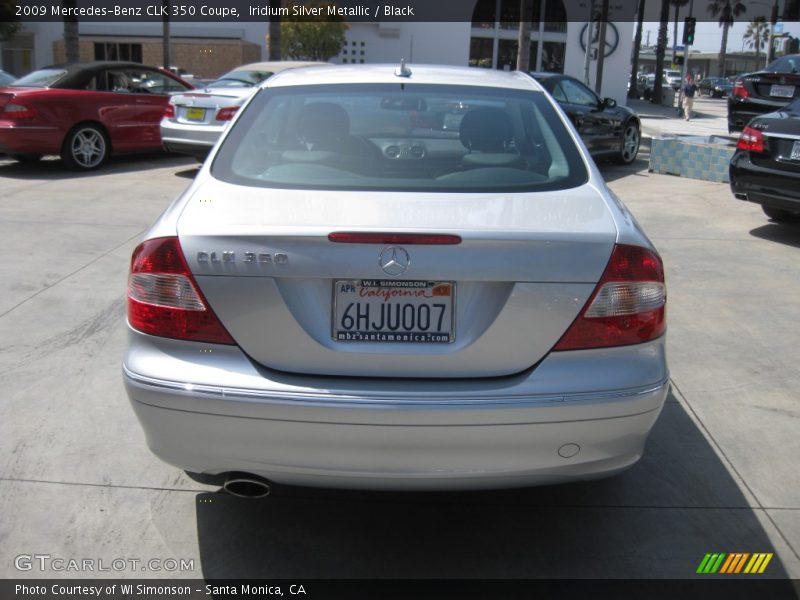 Iridium Silver Metallic / Black 2009 Mercedes-Benz CLK 350 Coupe