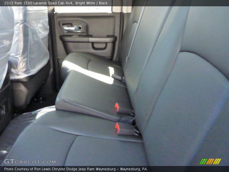 Bright White / Black 2013 Ram 1500 Laramie Quad Cab 4x4