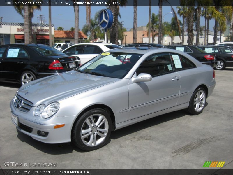 Iridium Silver Metallic / Black 2009 Mercedes-Benz CLK 350 Coupe