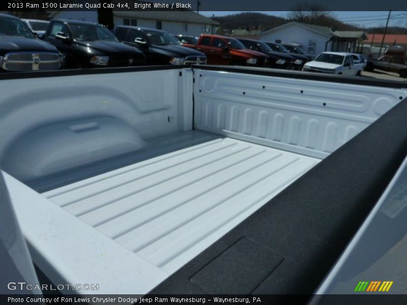 Bright White / Black 2013 Ram 1500 Laramie Quad Cab 4x4