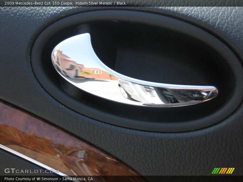 Iridium Silver Metallic / Black 2009 Mercedes-Benz CLK 350 Coupe