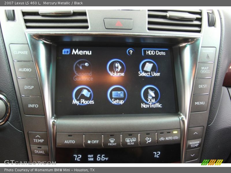 Mercury Metallic / Black 2007 Lexus LS 460 L