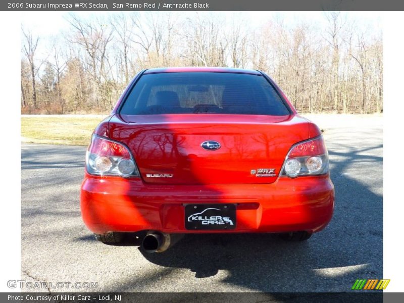 San Remo Red / Anthracite Black 2006 Subaru Impreza WRX Sedan