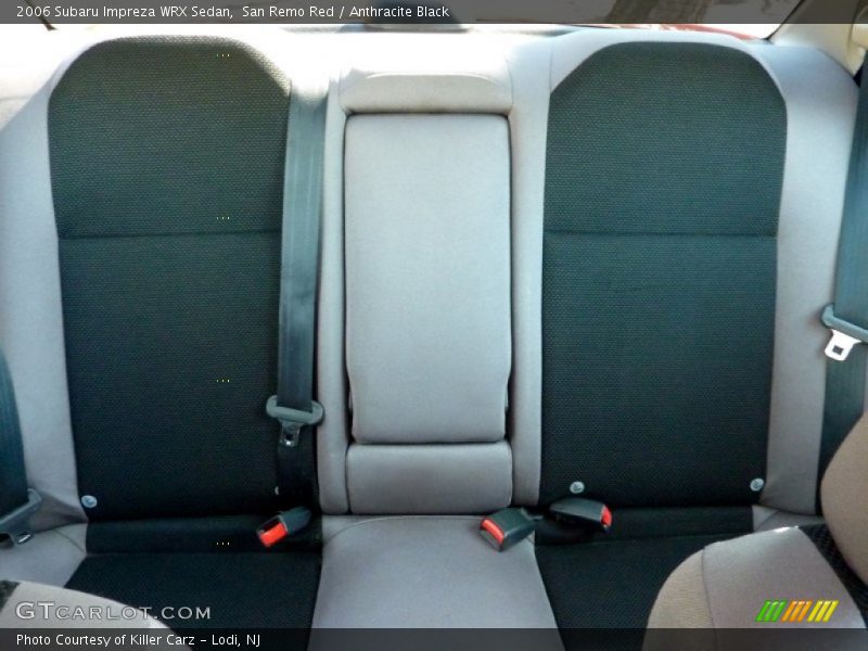 Rear Seat of 2006 Impreza WRX Sedan