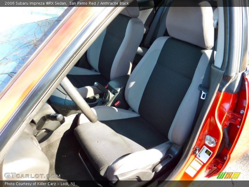 Front Seat of 2006 Impreza WRX Sedan