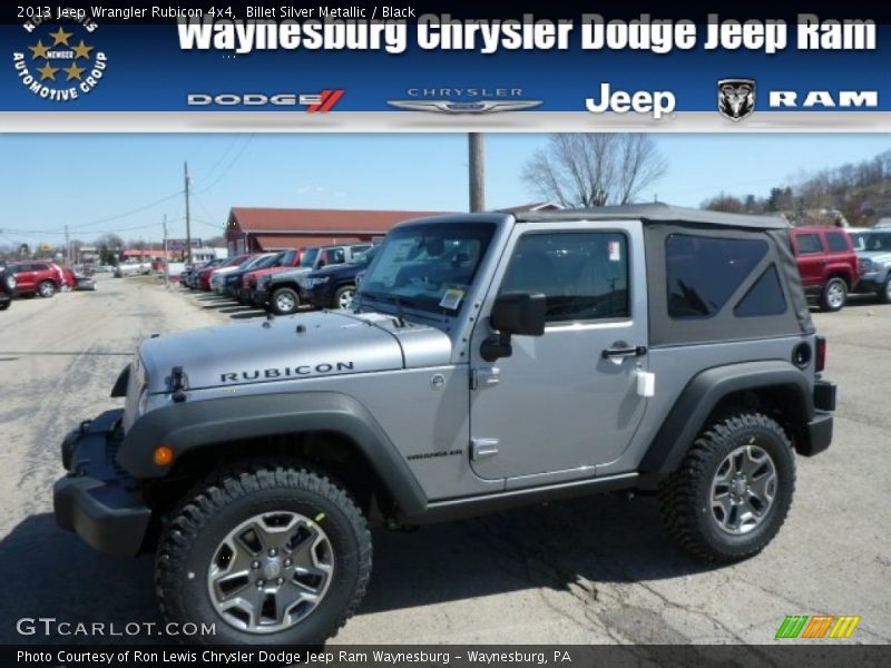 Billet Silver Metallic / Black 2013 Jeep Wrangler Rubicon 4x4