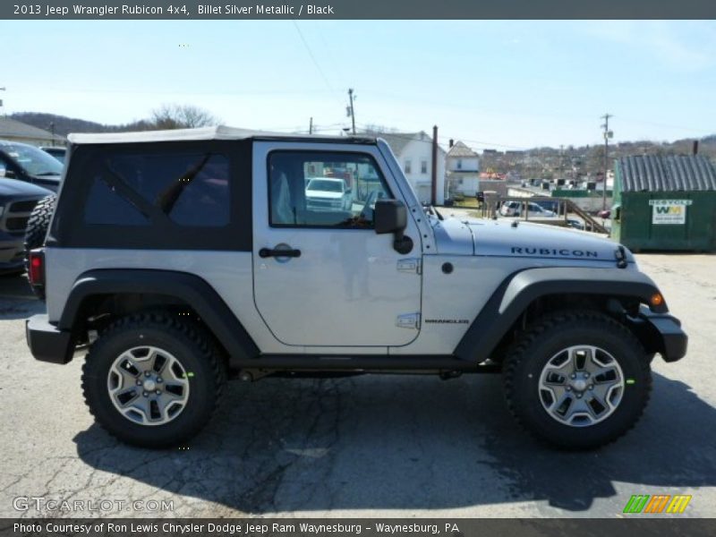 Billet Silver Metallic / Black 2013 Jeep Wrangler Rubicon 4x4