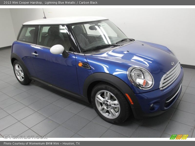 Lightning Blue Metallic / Carbon Black 2013 Mini Cooper Hardtop