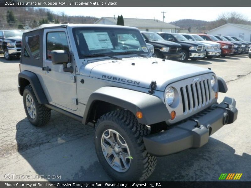 Billet Silver Metallic / Black 2013 Jeep Wrangler Rubicon 4x4
