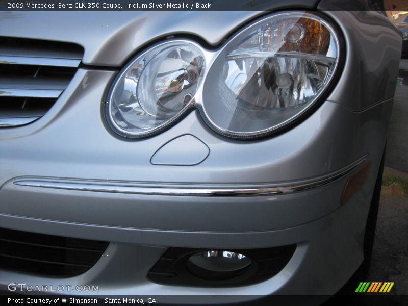 Iridium Silver Metallic / Black 2009 Mercedes-Benz CLK 350 Coupe