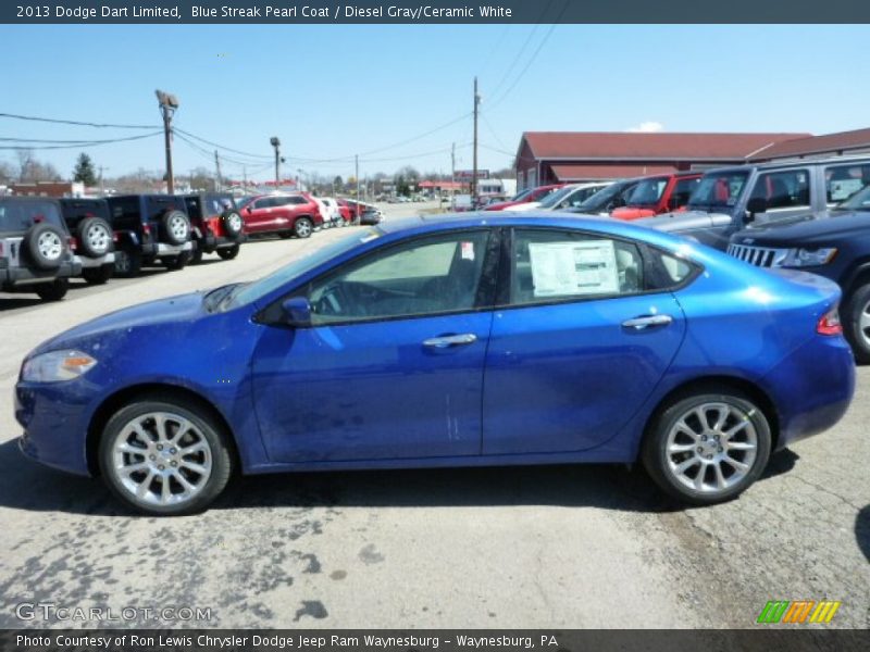  2013 Dart Limited Blue Streak Pearl Coat
