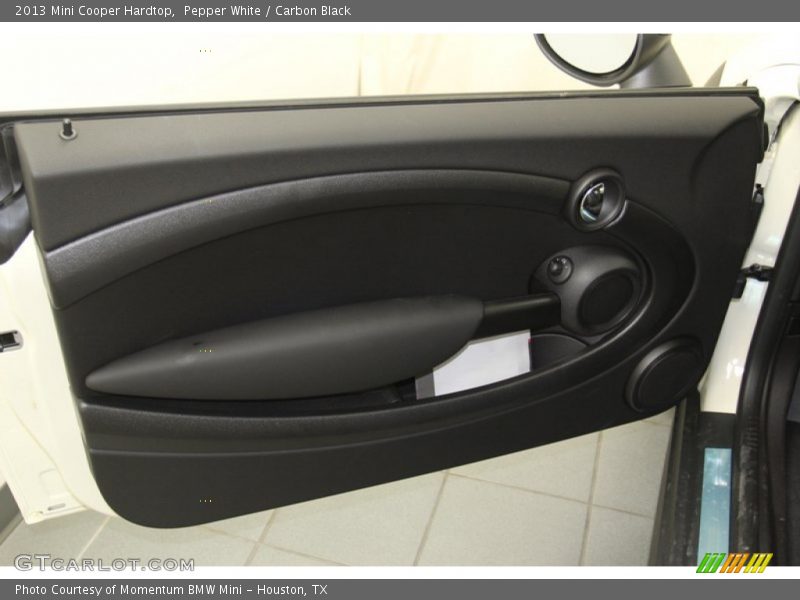 Pepper White / Carbon Black 2013 Mini Cooper Hardtop