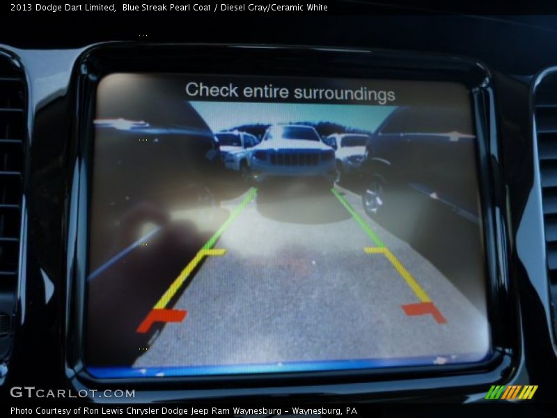 Blue Streak Pearl Coat / Diesel Gray/Ceramic White 2013 Dodge Dart Limited