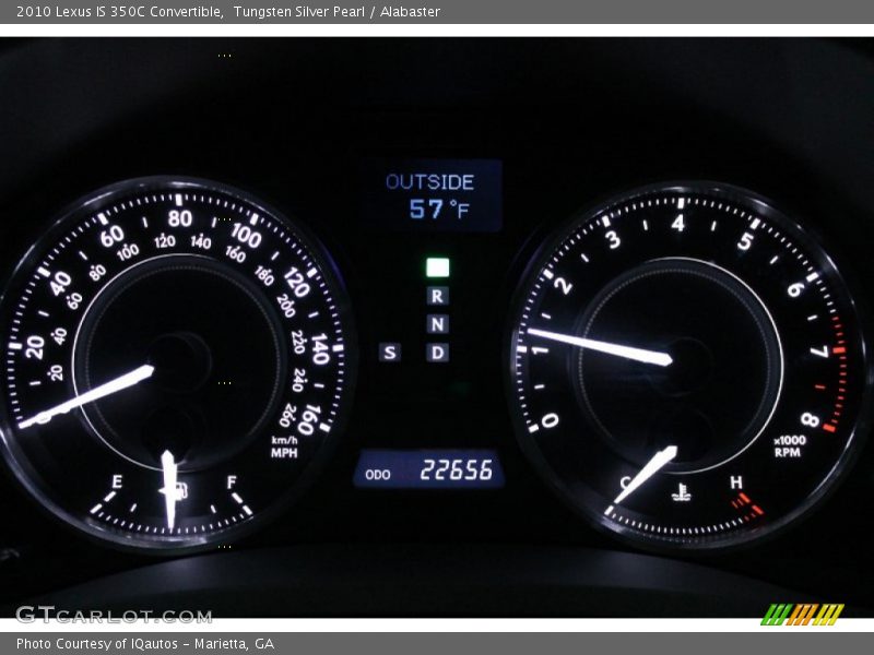 Tungsten Silver Pearl / Alabaster 2010 Lexus IS 350C Convertible