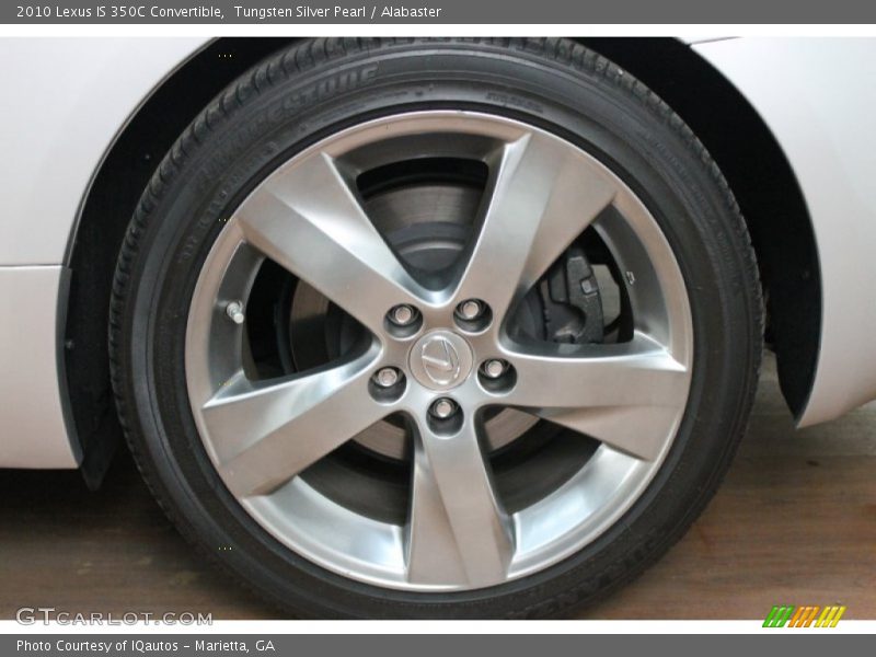 Tungsten Silver Pearl / Alabaster 2010 Lexus IS 350C Convertible