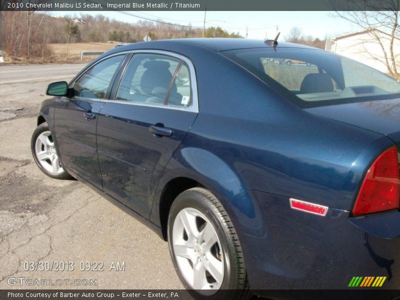 Imperial Blue Metallic / Titanium 2010 Chevrolet Malibu LS Sedan