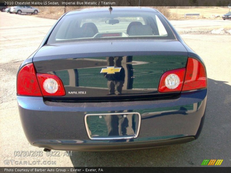 Imperial Blue Metallic / Titanium 2010 Chevrolet Malibu LS Sedan