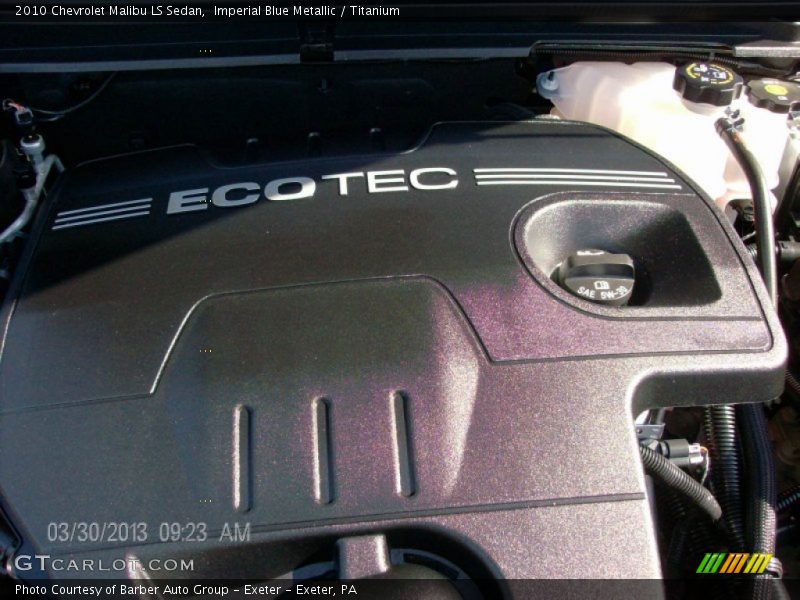 Imperial Blue Metallic / Titanium 2010 Chevrolet Malibu LS Sedan