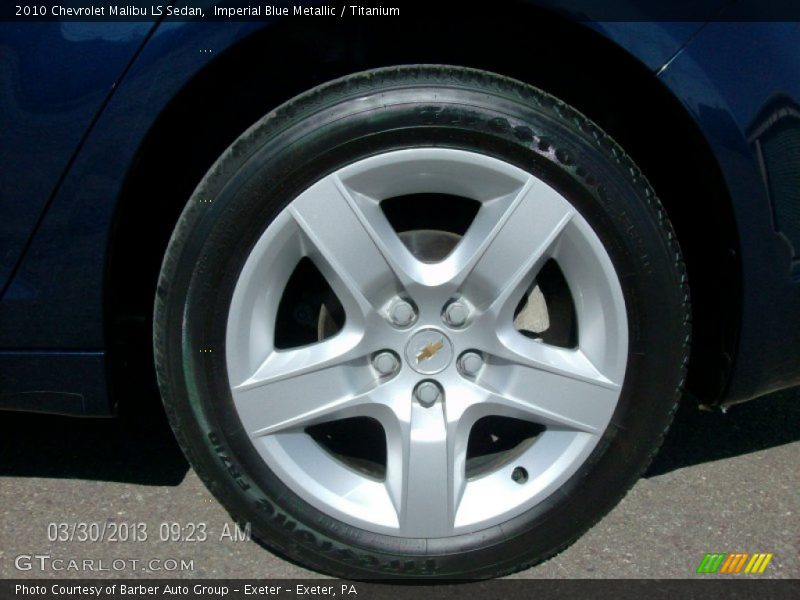 Imperial Blue Metallic / Titanium 2010 Chevrolet Malibu LS Sedan