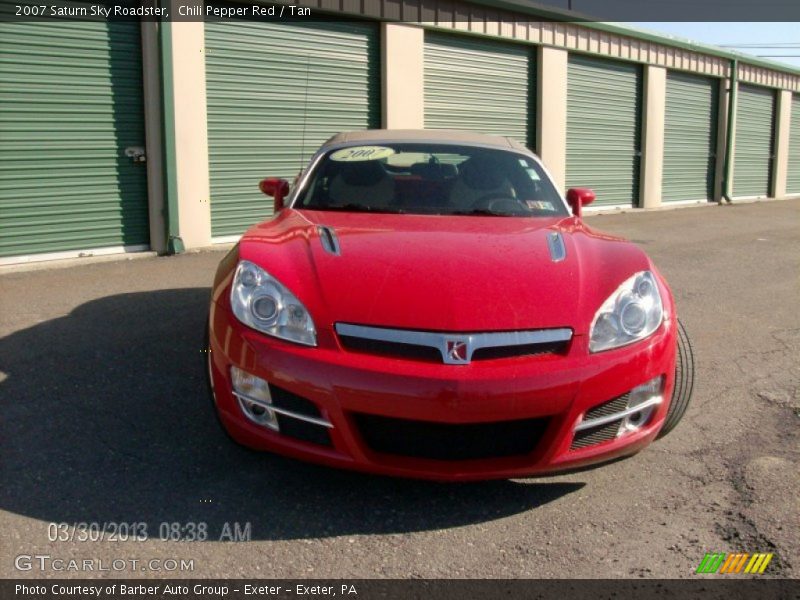 Chili Pepper Red / Tan 2007 Saturn Sky Roadster