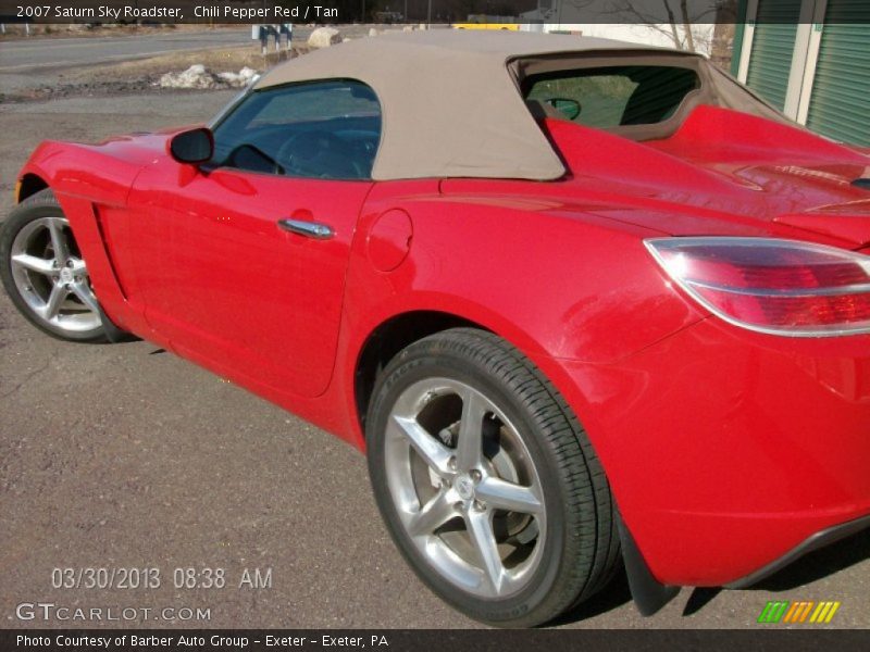 Chili Pepper Red / Tan 2007 Saturn Sky Roadster