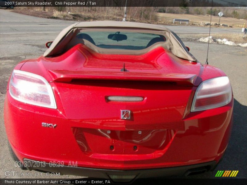 Chili Pepper Red / Tan 2007 Saturn Sky Roadster