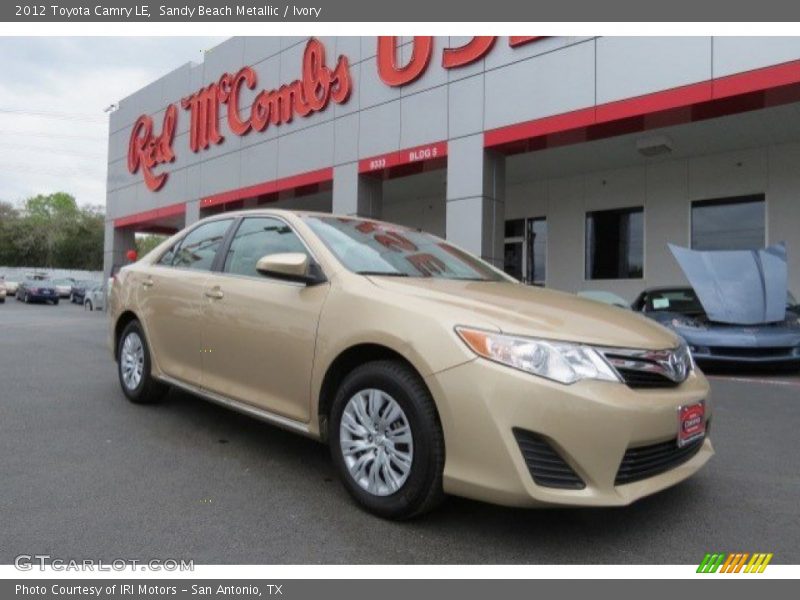Sandy Beach Metallic / Ivory 2012 Toyota Camry LE