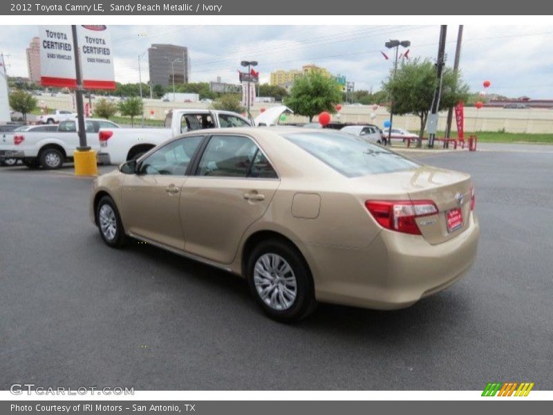 Sandy Beach Metallic / Ivory 2012 Toyota Camry LE