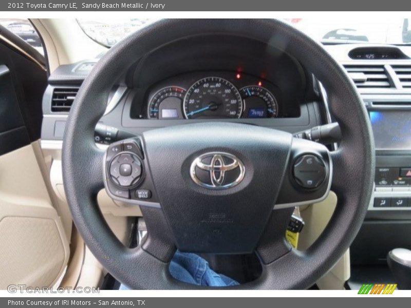 Sandy Beach Metallic / Ivory 2012 Toyota Camry LE