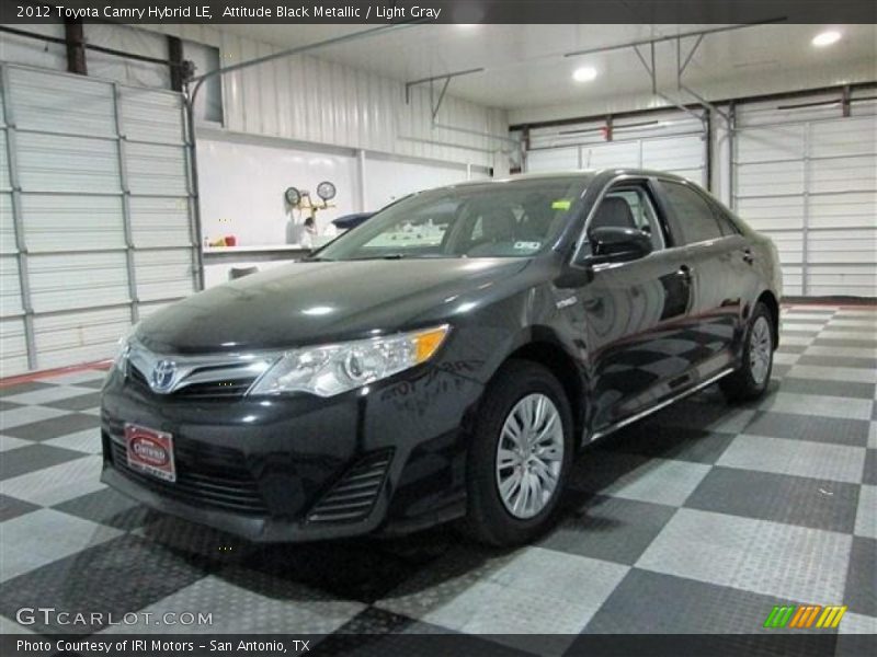 Attitude Black Metallic / Light Gray 2012 Toyota Camry Hybrid LE