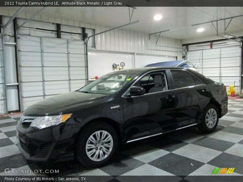 Attitude Black Metallic / Light Gray 2012 Toyota Camry Hybrid LE