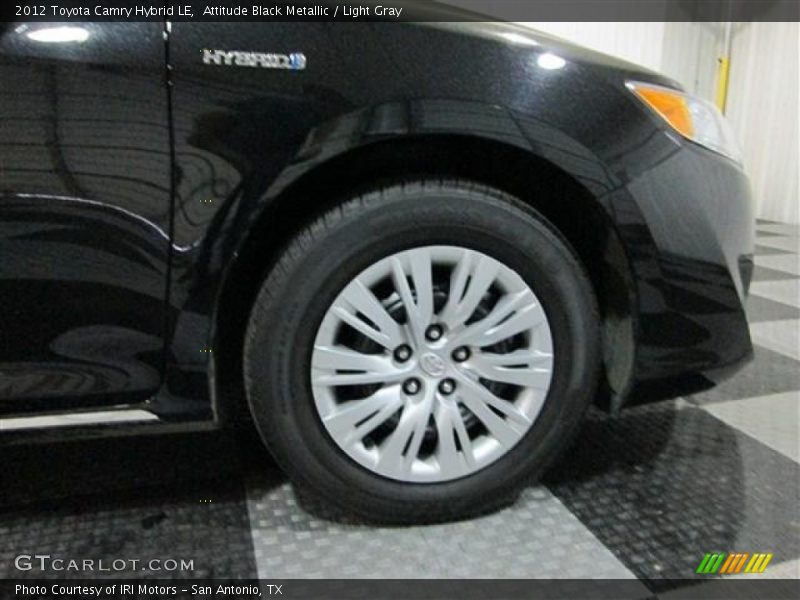 Attitude Black Metallic / Light Gray 2012 Toyota Camry Hybrid LE