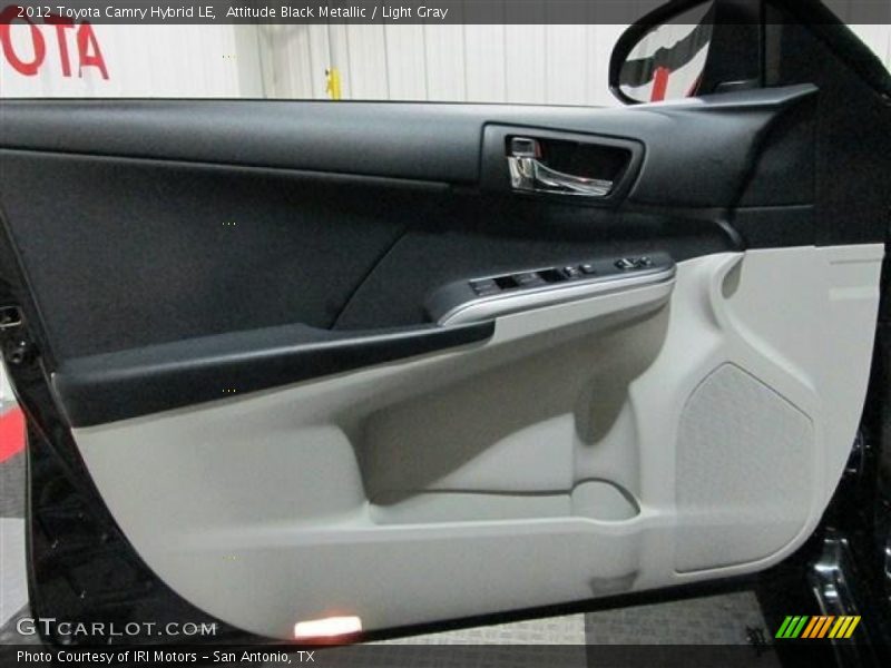 Attitude Black Metallic / Light Gray 2012 Toyota Camry Hybrid LE
