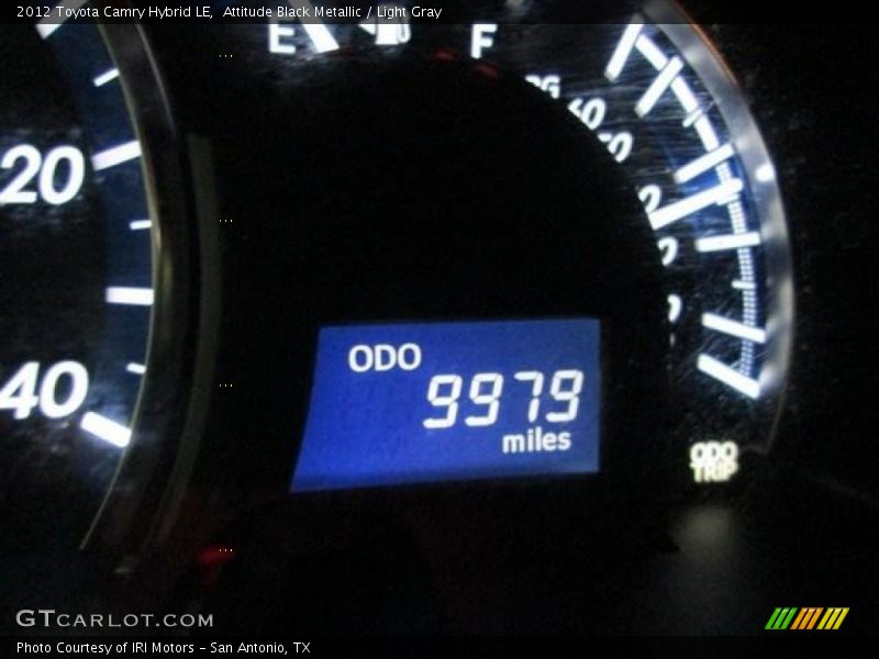 Attitude Black Metallic / Light Gray 2012 Toyota Camry Hybrid LE