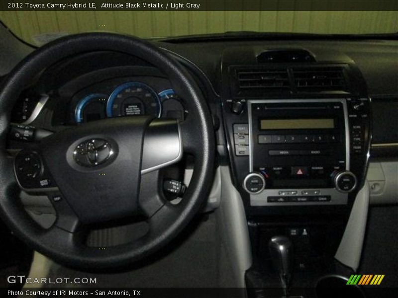 Attitude Black Metallic / Light Gray 2012 Toyota Camry Hybrid LE