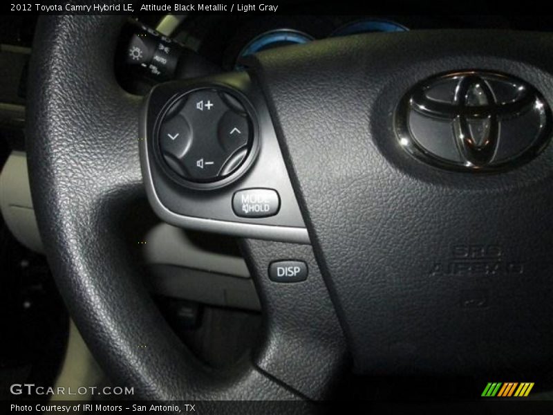Attitude Black Metallic / Light Gray 2012 Toyota Camry Hybrid LE