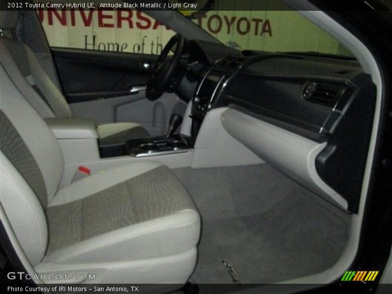 Attitude Black Metallic / Light Gray 2012 Toyota Camry Hybrid LE