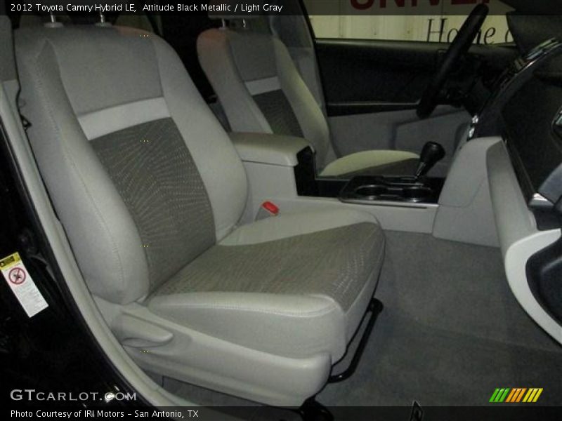 Attitude Black Metallic / Light Gray 2012 Toyota Camry Hybrid LE