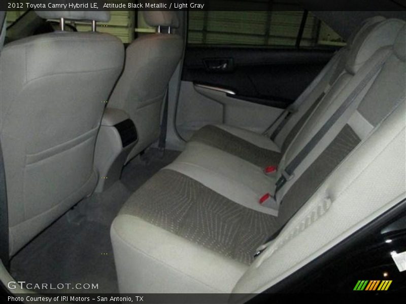 Attitude Black Metallic / Light Gray 2012 Toyota Camry Hybrid LE