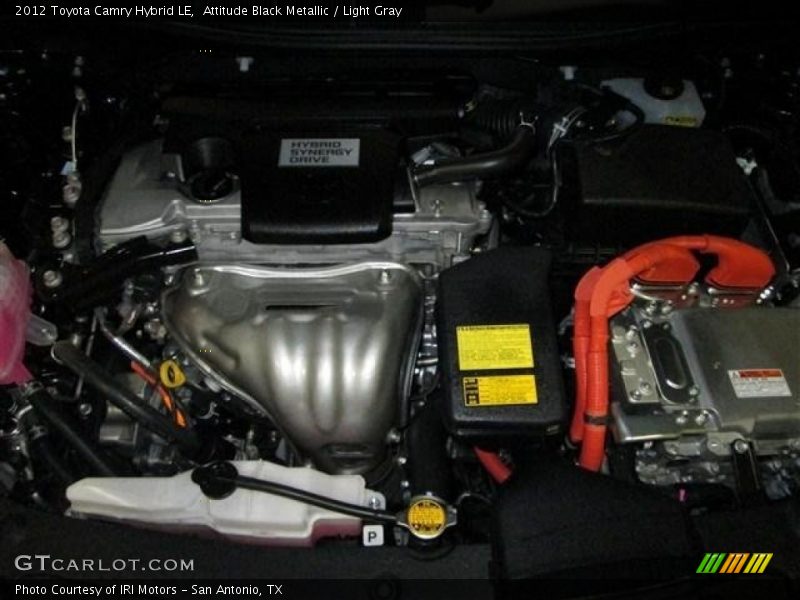 Attitude Black Metallic / Light Gray 2012 Toyota Camry Hybrid LE