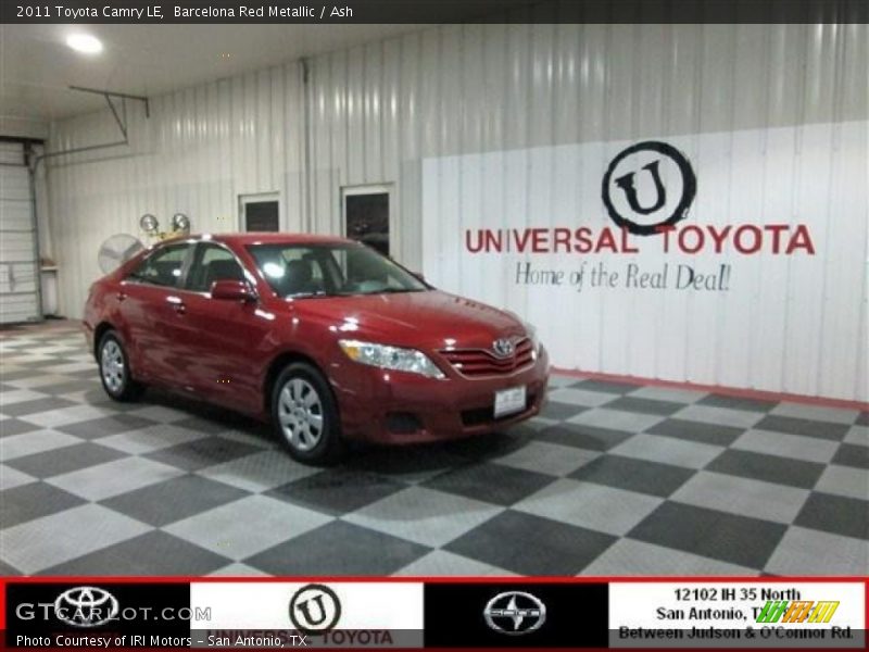 Barcelona Red Metallic / Ash 2011 Toyota Camry LE