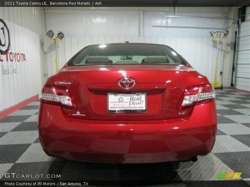 Barcelona Red Metallic / Ash 2011 Toyota Camry LE