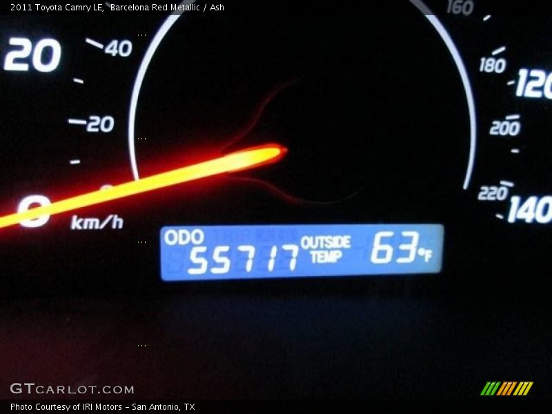 Barcelona Red Metallic / Ash 2011 Toyota Camry LE