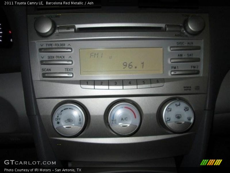 Barcelona Red Metallic / Ash 2011 Toyota Camry LE