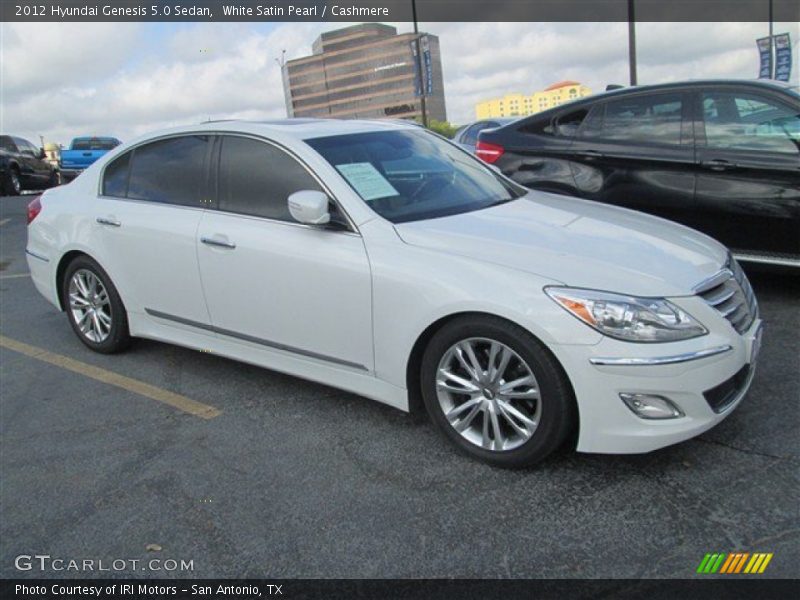 White Satin Pearl / Cashmere 2012 Hyundai Genesis 5.0 Sedan