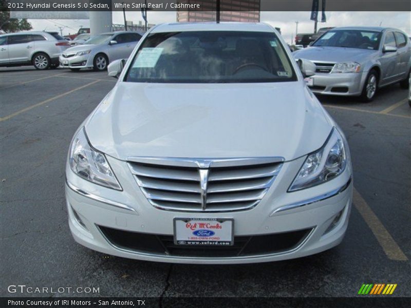 White Satin Pearl / Cashmere 2012 Hyundai Genesis 5.0 Sedan