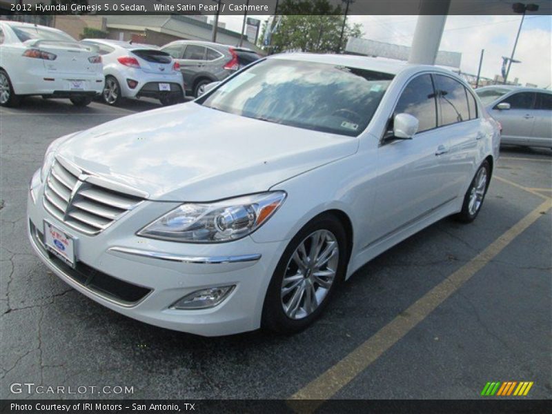 White Satin Pearl / Cashmere 2012 Hyundai Genesis 5.0 Sedan