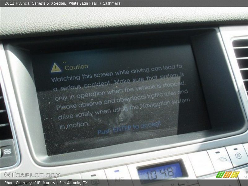 White Satin Pearl / Cashmere 2012 Hyundai Genesis 5.0 Sedan